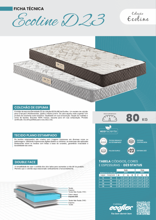 COLCHÃO ECOLINE D23 - Imagem 2