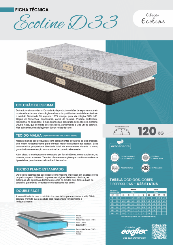 COLCHÃO ECOLINE D33 - Imagem 7